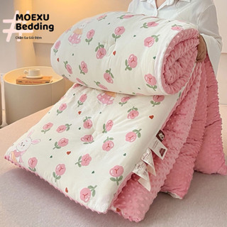  Chăn Phao Đại Hàn  2,8kg 2m3x2m nót nỉ mùa đông siêu ấm kích thước Mền đông chất liệu đũi cotton mềm mại giữ ấm tốt 