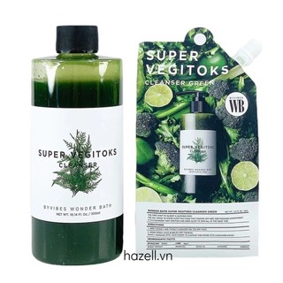 Sữa rửa mặt rau củ thải độc Super vegitoks cleanser Wonder bath 300ml