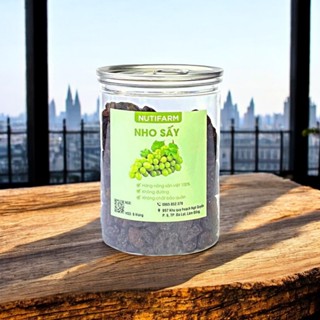 Nho khô sấy dẻo không đường 300gr NutiFarm trái cây sấy đặc sản đà lạt