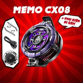 Quạt tản nhiệt MEMO CX08 thế hệ mới đèn led gaming nâng cấp làm mát tăng fps chơi game liên quân mobile