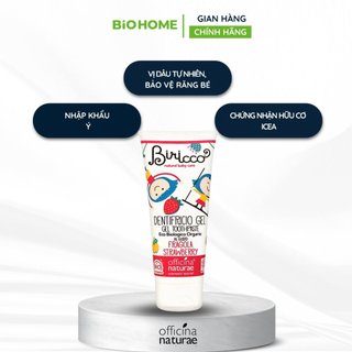 Kem đánh răng hữu cơ cho bé vị dâu Biricco - 75ml