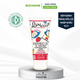 Kem đánh răng hữu cơ cho bé vị dâu Biricco - 75ml