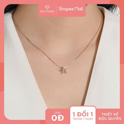 Dây Chuyền Vàng Tây 10k DCMAMD127 Huy Thanh Jewelry