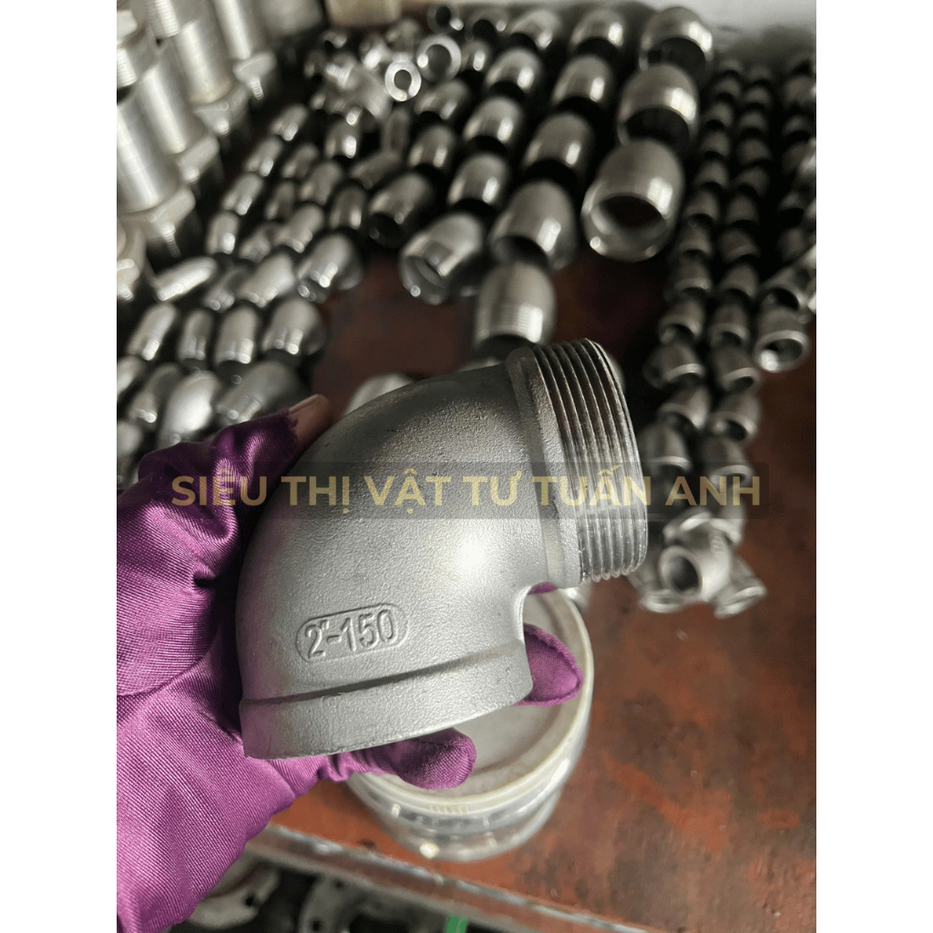 [CO ĐIẾU INOX304 size lớn] CO ĐIẾU INOX CO REN TRONG REN NGOÀI RT RN INOX 304 60 76 90 114 CO-DIE-RT