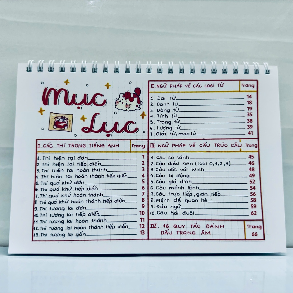 Sổ tay Takenote Tiếng Anh tổng hợp chung từ 2-12 - Khổ giấy lớn (loại 𝗔𝟱) | BigBuy360 - bigbuy360.vn