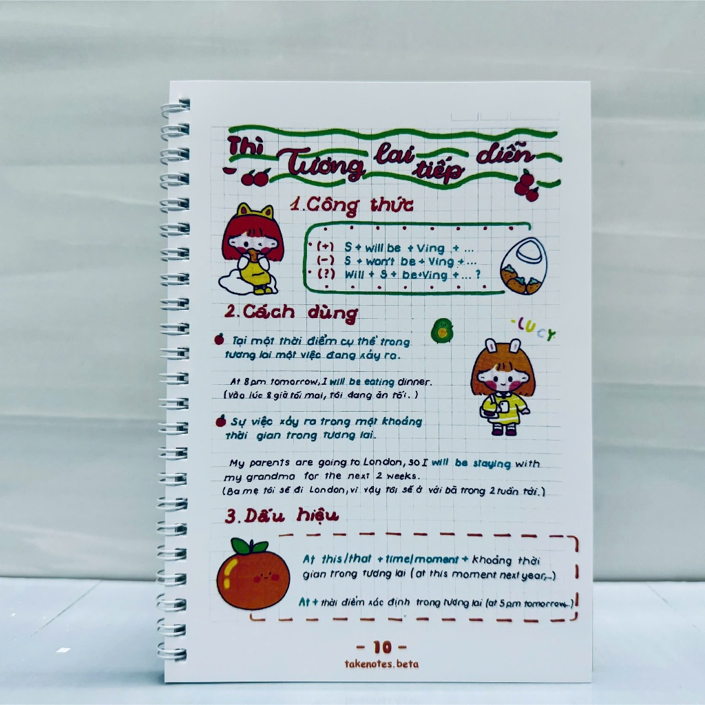Sổ tay Takenote Tiếng Anh tổng hợp chung từ 2-12 - Khổ giấy lớn (loại 𝗔𝟱) | BigBuy360 - bigbuy360.vn
