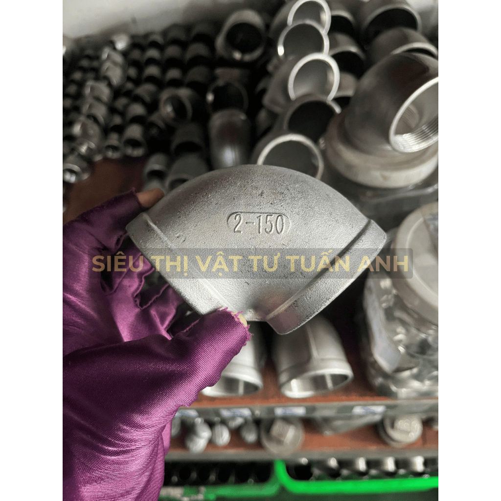 [CO RĂNG TRONG INOX304 size lớn] CO REN TRONG INOX CO RT CO GÓC 90 ĐỘ INOX 304 60 76 90 114 CO-RT-IN