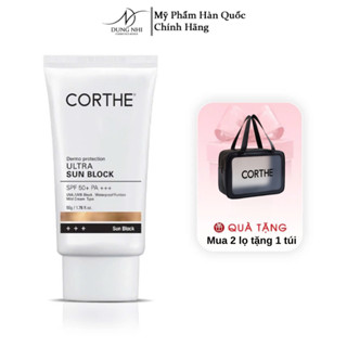 Kem chống nắng Corthe Dermo Protection Ultra Sun Blook (SPF50+/PA+++) Kiềm dầu, nâng tone 50g