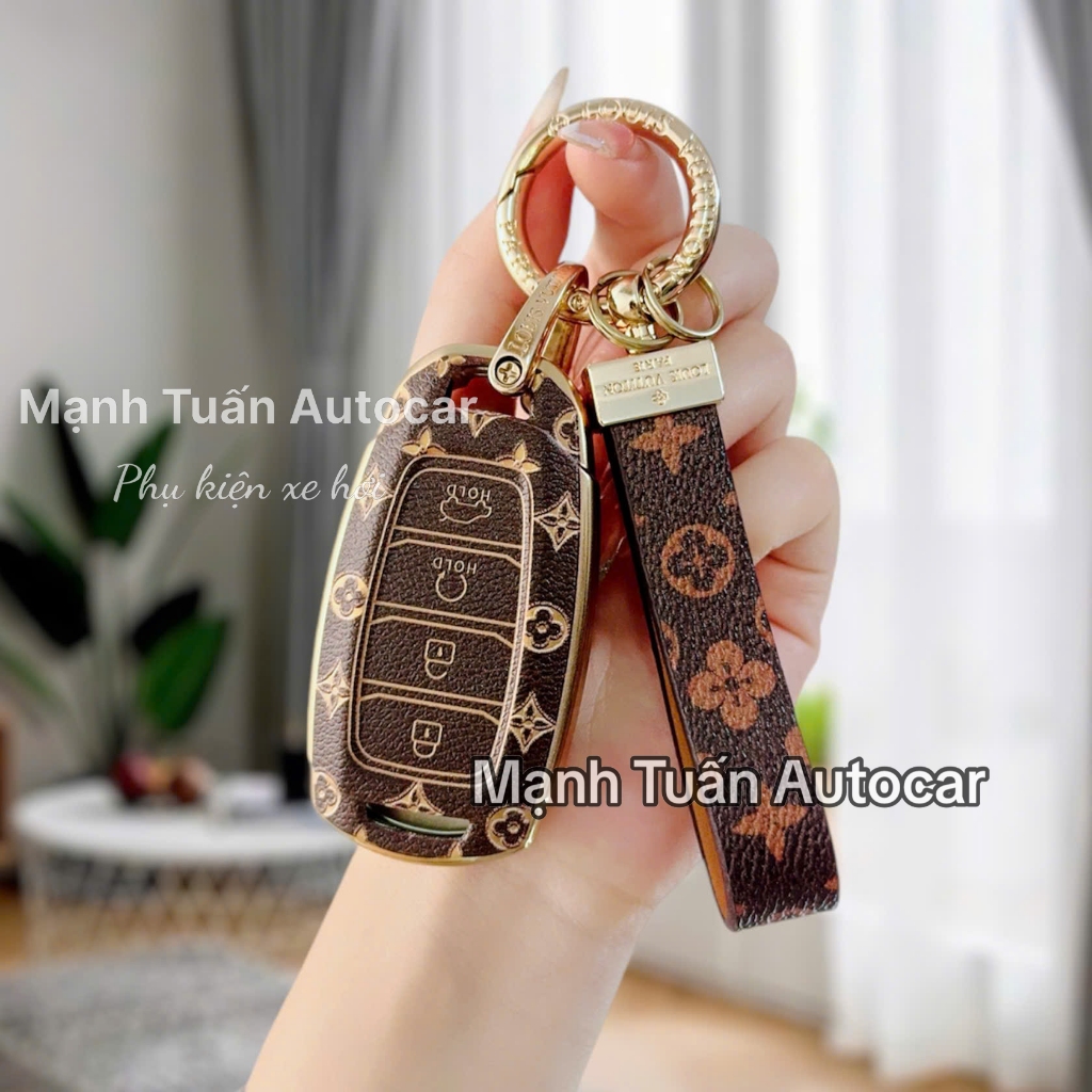 ốp chìa khóa Huyndai Accent 2021 - 2022 - 2023 - 2024, Elantra 2023 < TPU Viền Bạc >