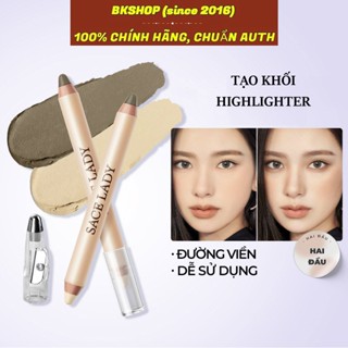 [SACE LADY] Bút Tạo Khối, Highlight SACELADY Hai đầu Trang điểm Mượt Mà Tự Nhiên 3.2g SL274