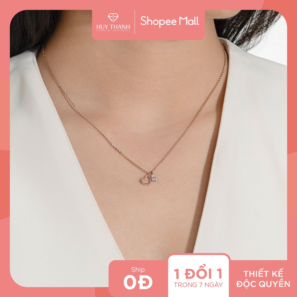 Dây Chuyền Vàng Tây 10k DCMAMD196 Huy Thanh Jewelry