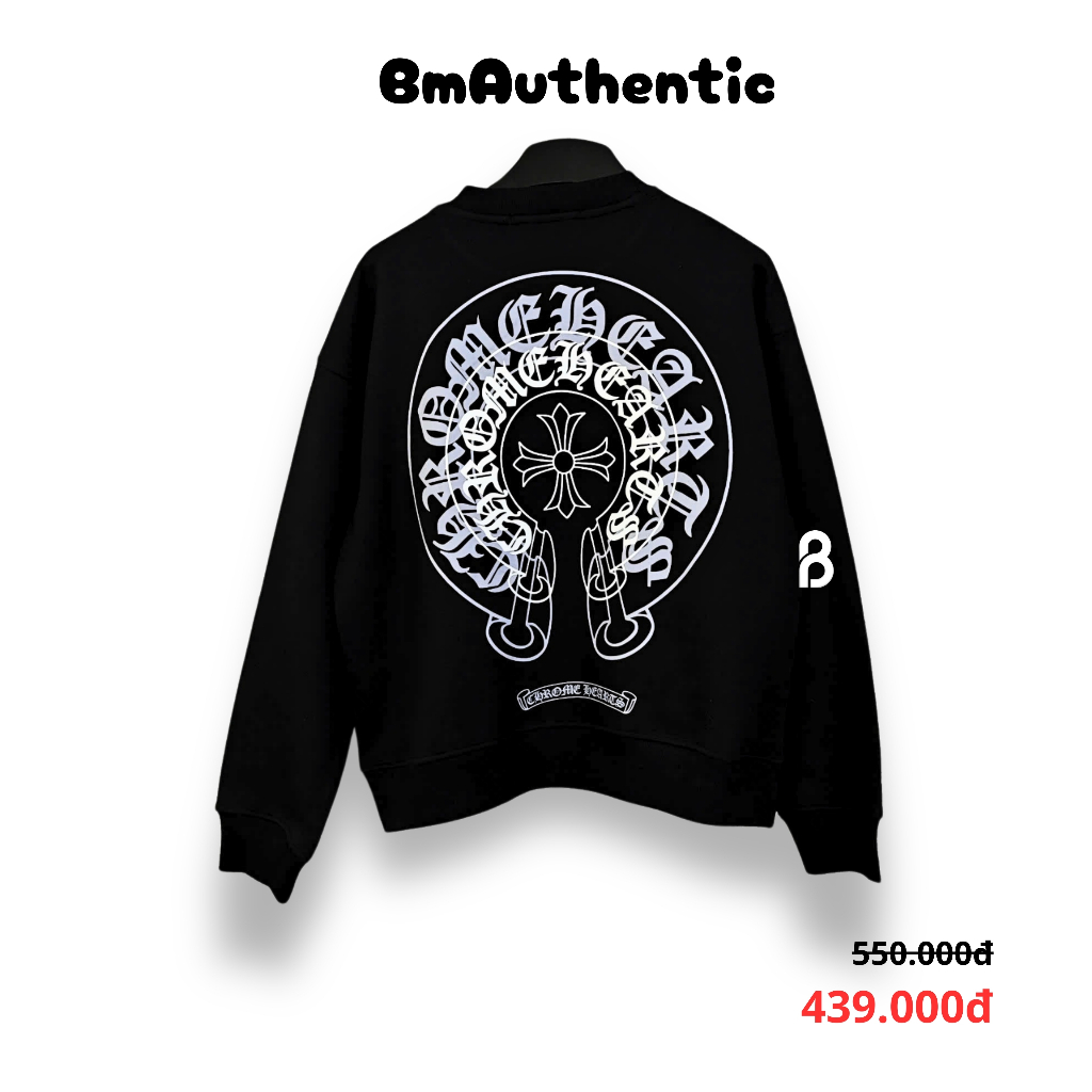 [HIGH QUALITY] Áo Sweater Chrome Hearts Embroidered - BM Authentic