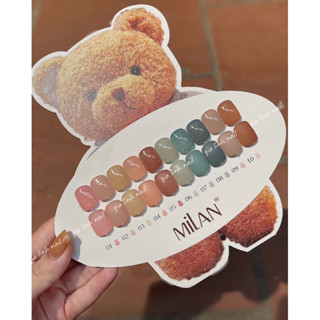 Set sơn thạch tone thu đông Milan 10 chai ( kèm bảng màu)