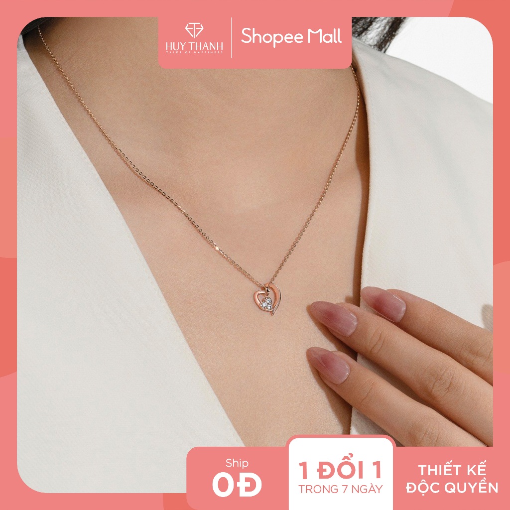 Dây Chuyền Vàng Tây 10k DCMAMD550 Huy Thanh Jewelry