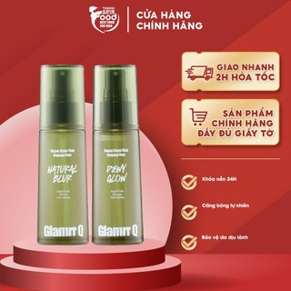  Xịt Khóa Nền Cố Định Trang Điểm Thuần Chay Cho Da Nhạy Cảm Glamrr Q Vegan Super Makeup Fixer 130ml 
