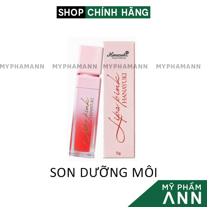 Son Dưỡng Hồng Môi Lips Pink Hanayuki Chính Hãng