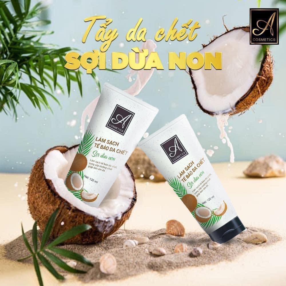 Tẩy tế bào chết sợi dừa non A Cosmetics - Mỹ Phẩm Phương Anh