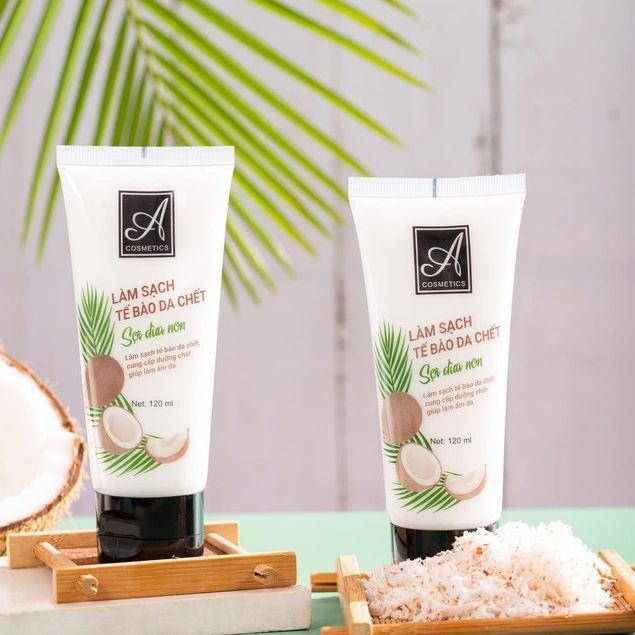 Tẩy tế bào chết sợi dừa non A Cosmetics - Mỹ Phẩm Phương Anh