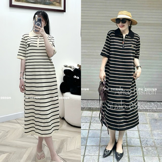 Váy suông QC loại 1 mongtoghi mềm co giãn khoá cổ mèo