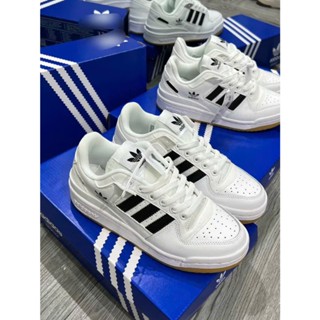   FULLBOX  GIÀY DAS FORUM TRẮNG ĐEN ĐẾ NÂU NAM NỮ Adidas Forum Low Cloud White  Core Black Gum 
