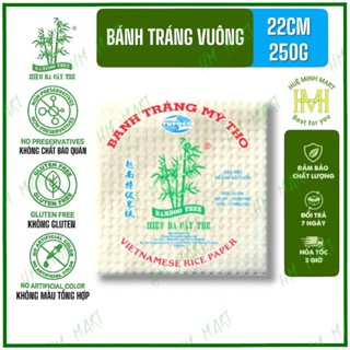 Bánh tráng vuông hiệu Ba Cây Tre size 22cm 250g [Date mới]