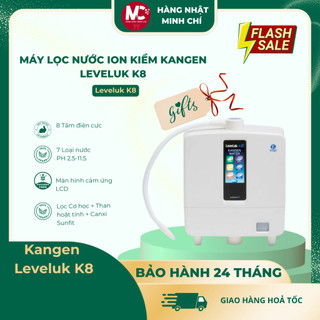  Máy lọc nước ION Kiềm Kangen Leveluk K8 sử dụng công nghệ điện giải tạo nước 