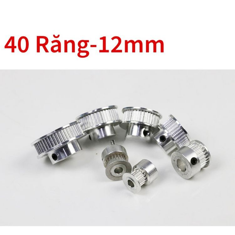 Bánh răng motor Pulley GT2 - 40 răng 12mm