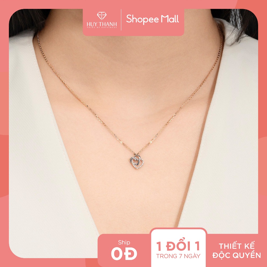 Dây Chuyền Vàng Tây 10k DCMAMD610 Huy Thanh Jewelry