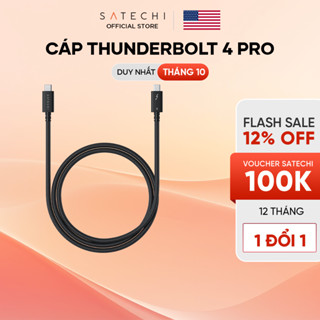 [THƯƠNG HIỆU MỸ] SATECHI Cáp sạc nhanh Thunderbolt 4 Pro Satechi 1 MÉT - BẢO HÀNH 1 NĂM