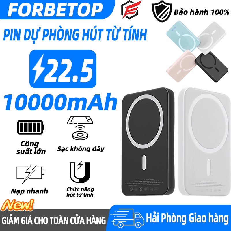 Di Động Từ Tính Không Dây Power Bank Bộ Pin Ngoài 5000MAh/10000MAh Cho iPhone 13 12 14 15 Pro Max Po
