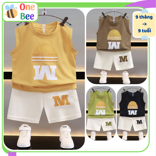 Quần áo Bé Trai | Bộ Đồ Bé Trai Áo Cộc Tay & Quần Short Mùa Hè (1-9 Tuổi)