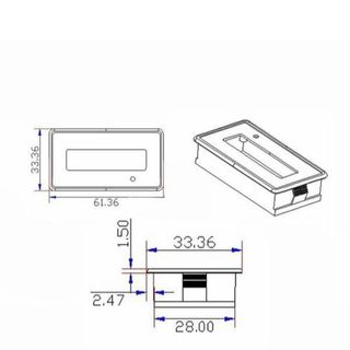 Đồng Hồ Báo Phần Trăm Pin LCD - 1 Nút