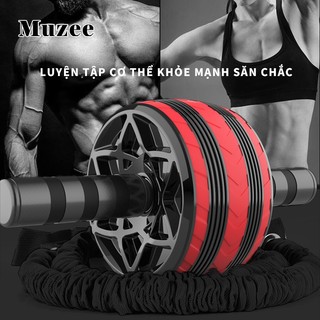 Con Lăn Tập Bụng MUZEE Tập Cơ Bụng Đa Năng Lăn 2 Bánh Thể Thao Tại Nhà đốt cháy calor hiệu quả