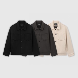 Áo khoác dạ nam ROWAY chất liệu dạ ép cao cấp | Dạ khuy cài