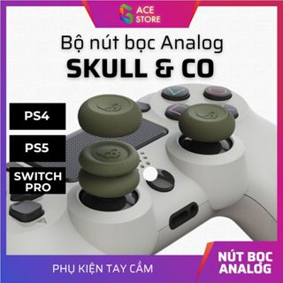 Bộ nút bọc Analog Skull & Co cho tay cầm PS4 / PS5 / Switch Pro Controller - Vỉ 3 cặp