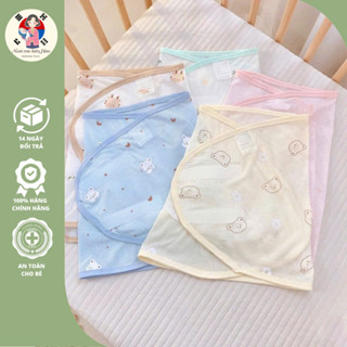 Quấn chống giật mình cho bé chất liệu vải thở vải cotton siêu thoáng mát giúp bé ngủ ngon giấc Nuoiconkieuhan