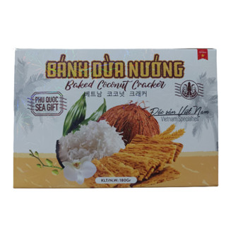 PQSG Bánh dừa nướng hộp 180g - Đặc Sản Phú Quốc