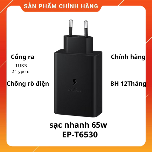 Củ sạc nhanh 65W Samsung EP-T6530