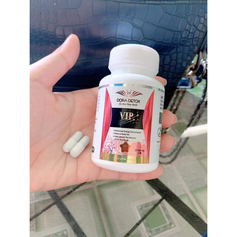 Viên Uống Giảm Cân Dora Detox VIP Eo Thon Dáng Chuẩn Chính Hãng