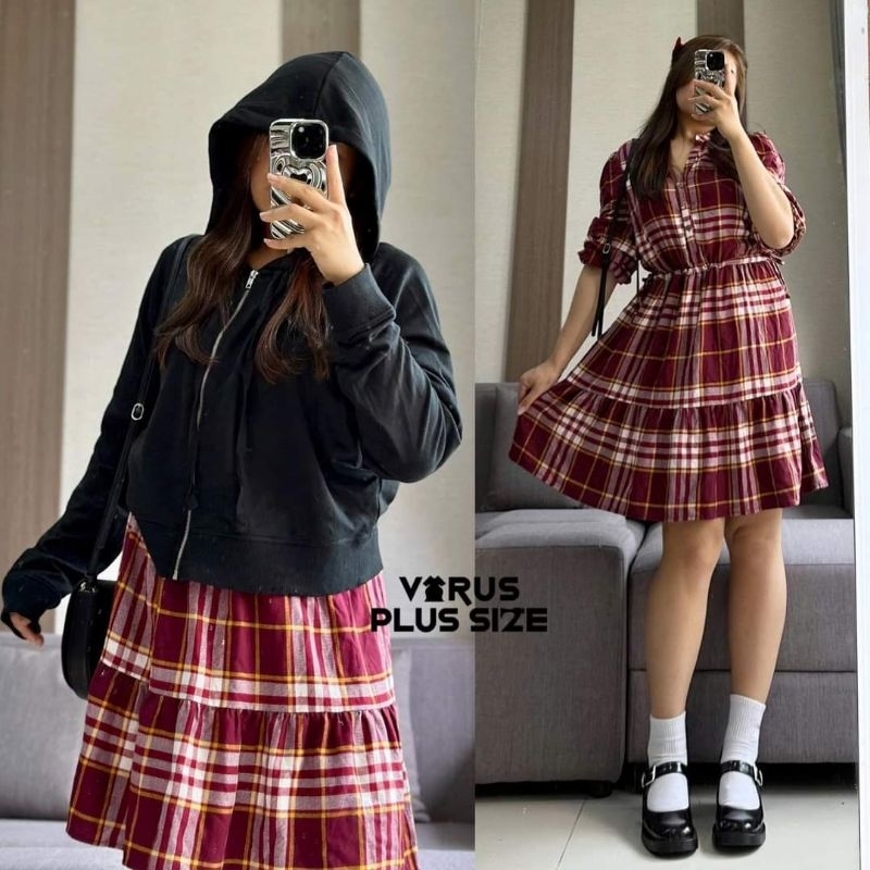 [virusplussize]Đầm LOFT chất rayon xuất xịn bigsize