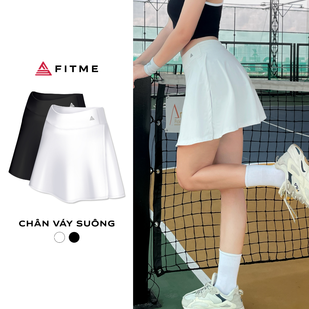 Chân váy ngắn thể thao nữ Fitme GOC may 2 lớp kèm quần bảo hộ chơi pickleball, tennis, cầu lông VSFM01 | BigBuy360 - bigbuy360.vn
