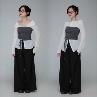 Seleen, Set áo tay dài cài nút mỏng cùng áo quây thắt nơ, WT0080