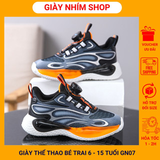 Giày trẻ em, Giày Bóng Rổ Cho Bé Trai mùa hè khóa xoáy thông minh, Giầy chạy bộ thể dục thể thao học sinh nam GN07