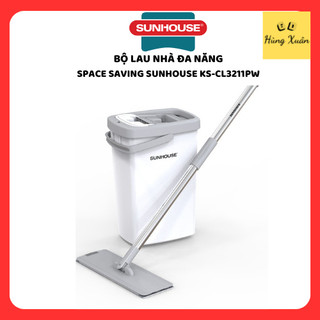  Bộ lau nhà tự vắt thông minh bộ lau nhà đa năng Space Saving SUNHOUSE KS-CL3211PW 
