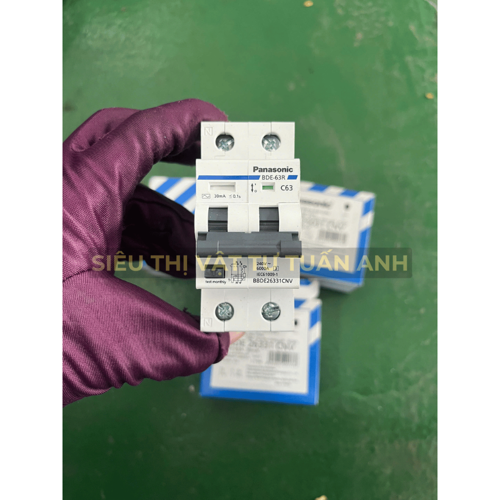 [CB CHỐNG GIẬT CHÍNH HÃNG] CB CHỐNG GIẬT 2P 2 PHA APTOMAT BẢO VỆ QUÁ TẢI RCBO PANASONIC 16A 20A 25A 