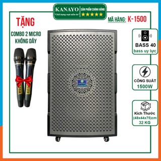 Loa Kéo Karaoke Kanayo K1500 Bass 40 Loa Công Suất Lớn 850W | Loa Kéo Karaoke Giá Rẻ