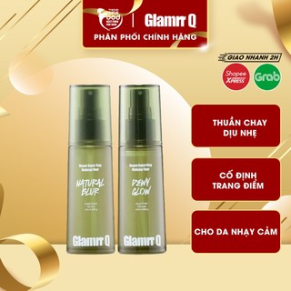  Xịt khóa nền cố định trang điểm thuần chay cho da nhạy cảm Glamrr Q Vegan Super Makeup Fixer 130ml 