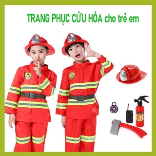 Trang phục lính cứu hỏa, cho trẻ em, Sam Firefighter, Xe cứu hỏa, Thích hợp cho bé trai và bé gái, Đồng phục đi làm