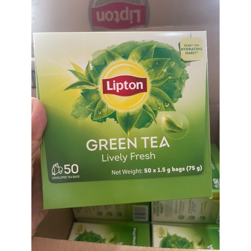 Lipton Trà Xanh Tươi Mới Hộp 1.5g x 50 túi