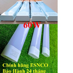 Đèn led tube bán nguyệt 1m2 60W ESNCO vuông hoặc tròn siêu sáng 7000K (vui lòng mua từ 2 sp)